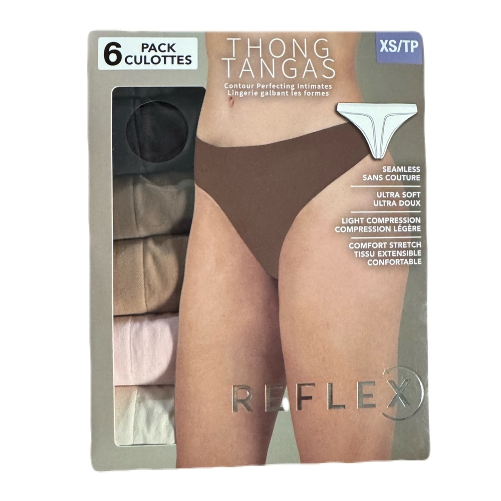 Reflex Women's Seamless Thong 6-pack Size XS